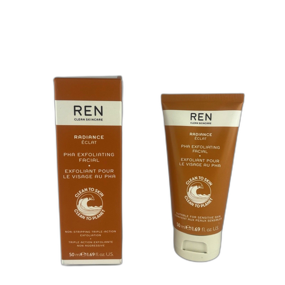 REN Clean Skincare Radiance PHA Exfoliating Facial 1.69 oz / 50 ml NEW Full-size